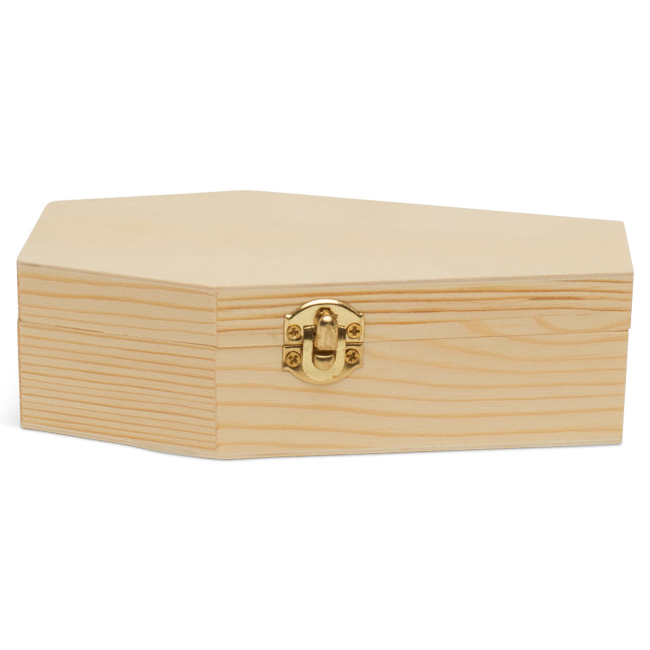Wooden Coffin Box, Multiple Sizes, Unfinished, Halloween Decor, Pet Casket | Woodpeckers
